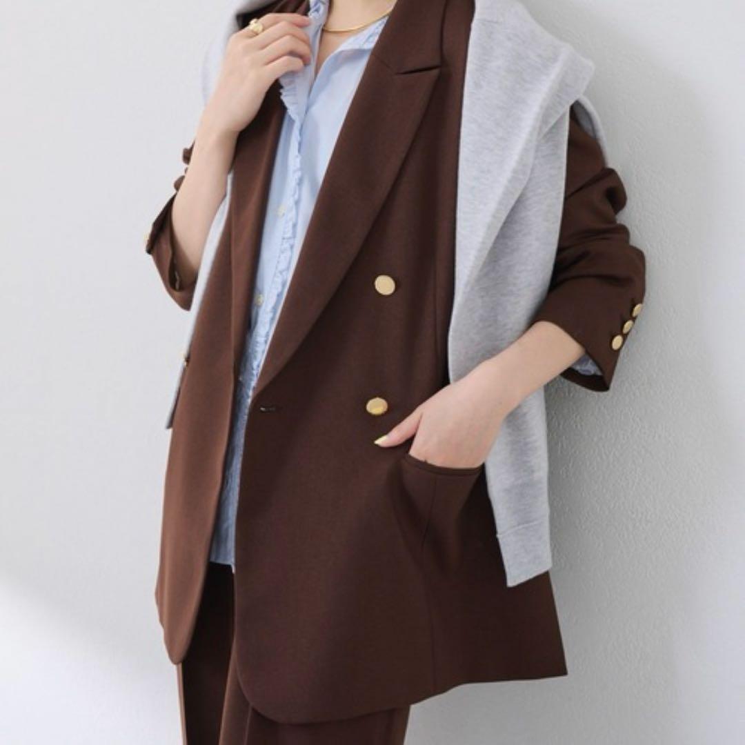 COLLAGE GALLARDAGALANTE 　ウールライクダブルジャケット