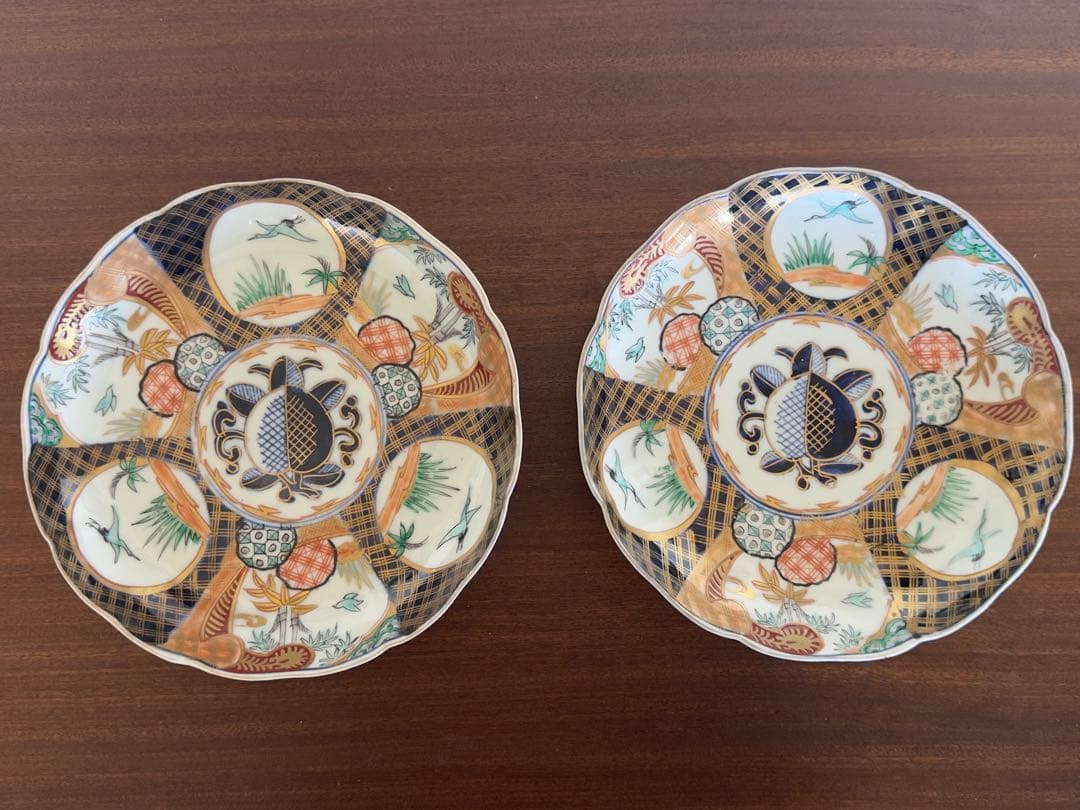 古伊万里　二人揃セット　お正月