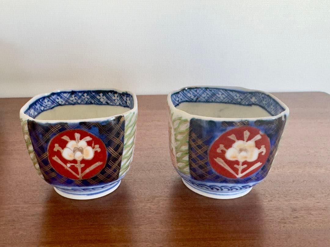 古伊万里　二人揃セット　お正月
