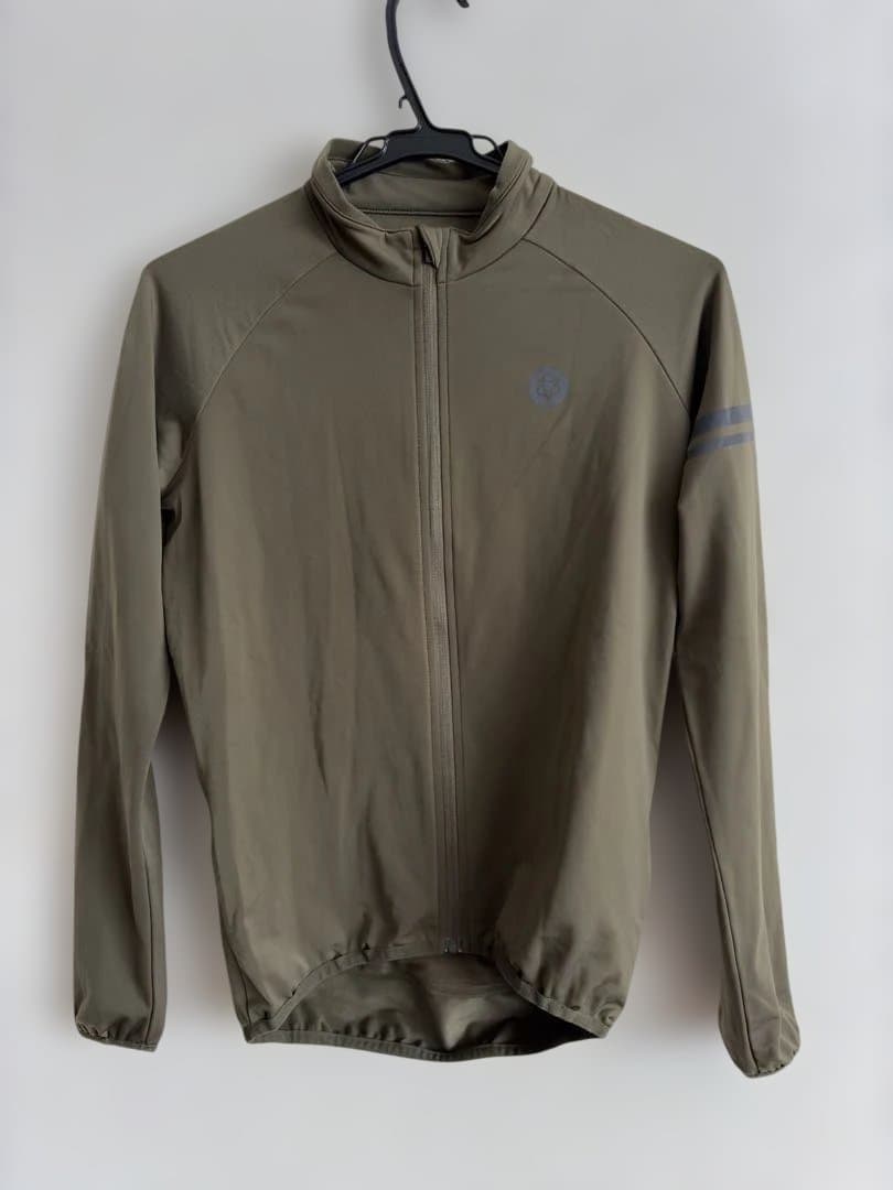 AGU サイクルジャージ S オリーブ