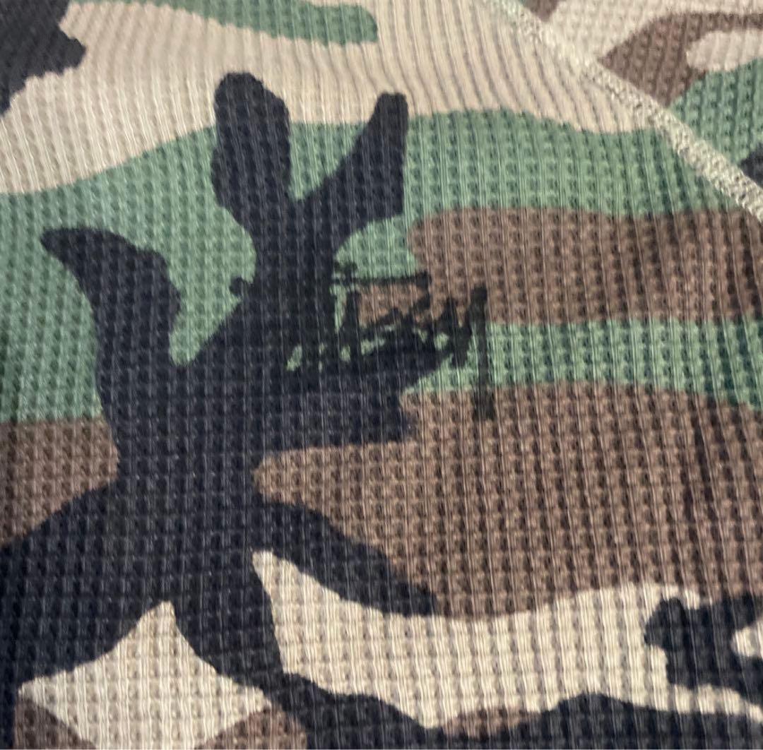 Stüssy 迷彩柄 Lサイズ 長袖カットソー　サーマル