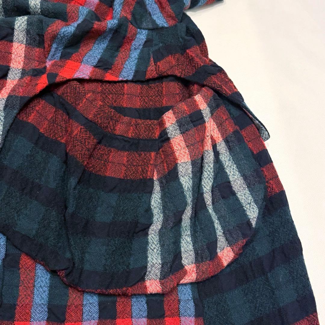 慈雨 ジウ センソユニコ ロングコート チェック柄 ジャケット