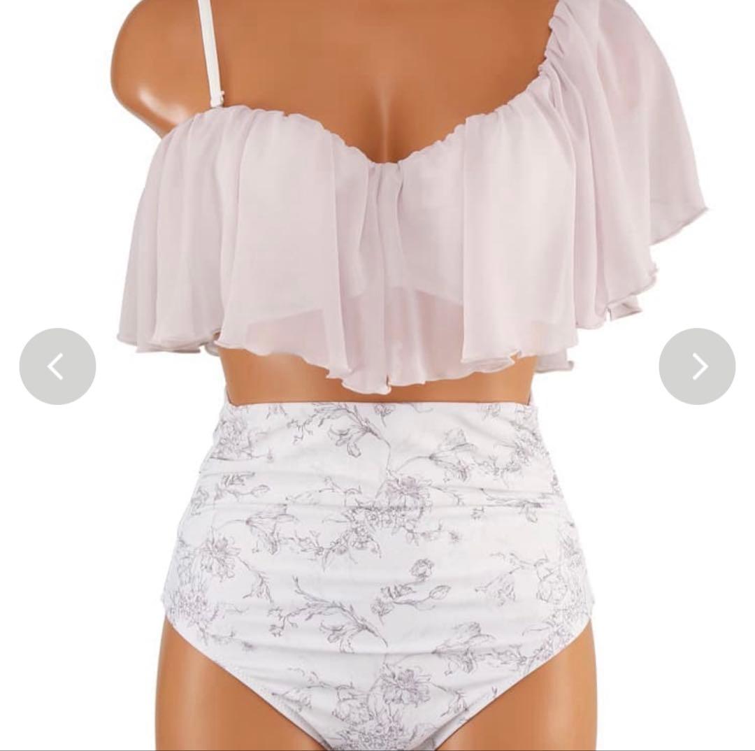 2025年新作 ワンショルフリルワイヤービキニ　San-ai 三愛 スカート付き