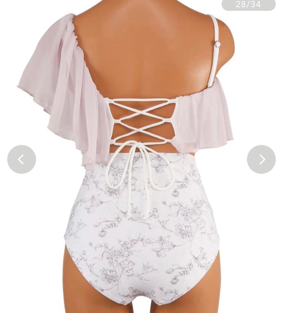 2025年新作 ワンショルフリルワイヤービキニ　San-ai 三愛 スカート付き