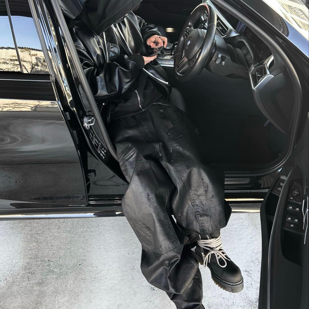 ジャケット・アウター emostanceclub leather bomber jacket