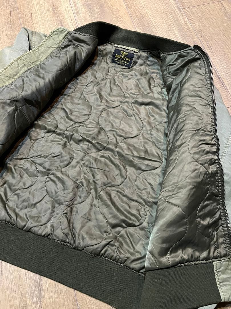 アルパカ様 美品！ヒューストン（HOUSTON）MA-1 フライトジャケット