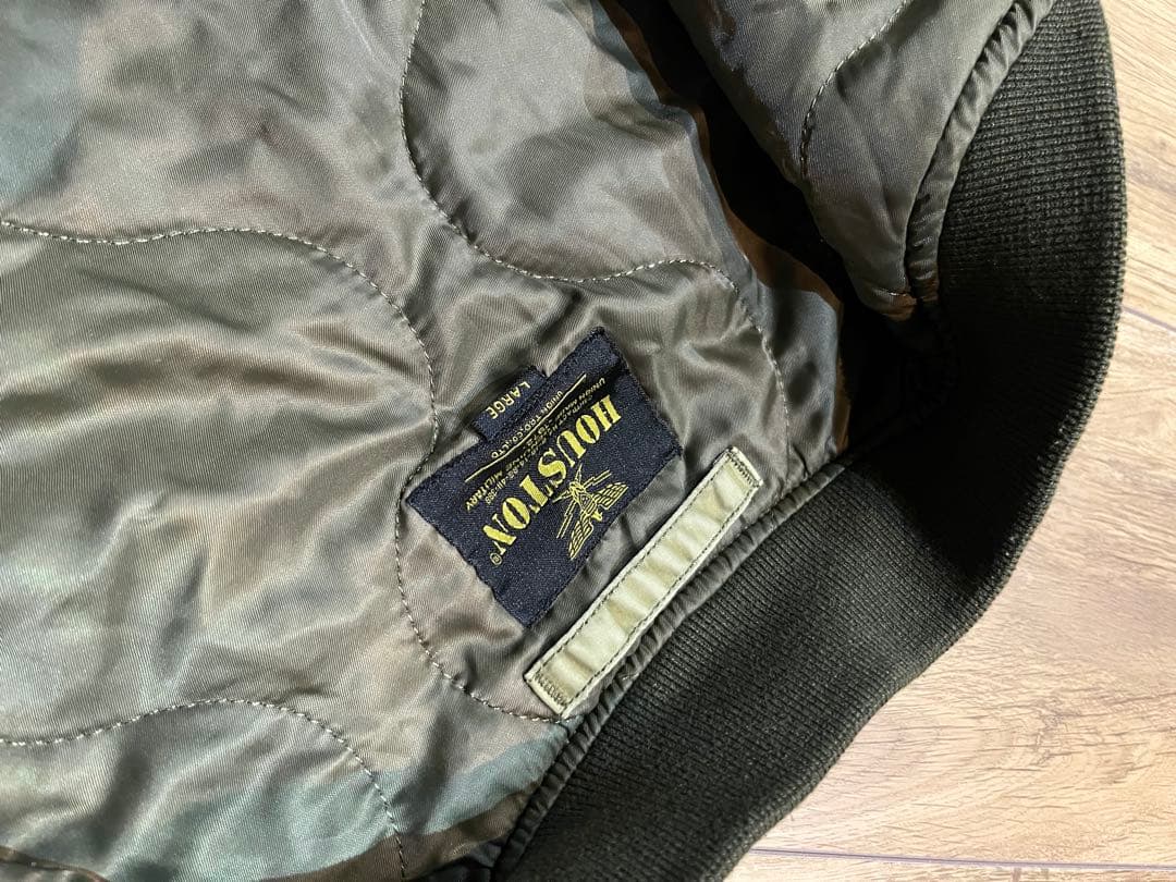 アルパカ様 美品！ヒューストン（HOUSTON）MA-1 フライトジャケット