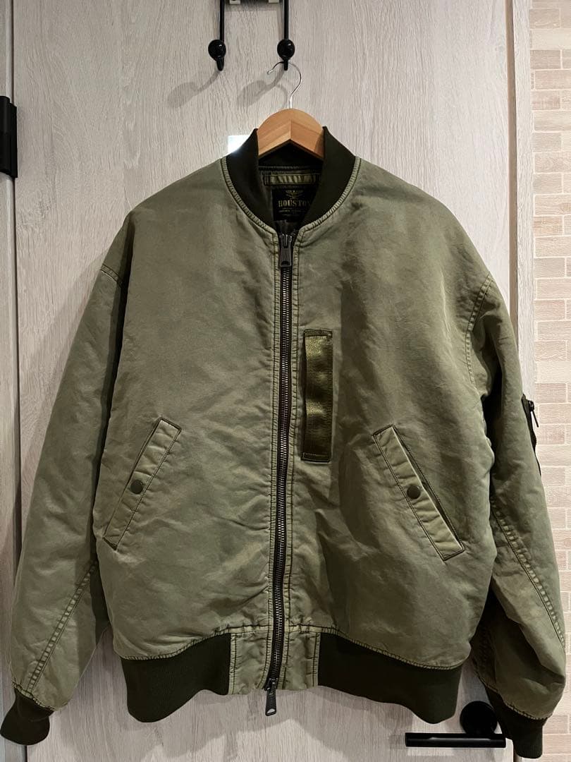 アルパカ様 美品！ヒューストン（HOUSTON）MA-1 フライトジャケット