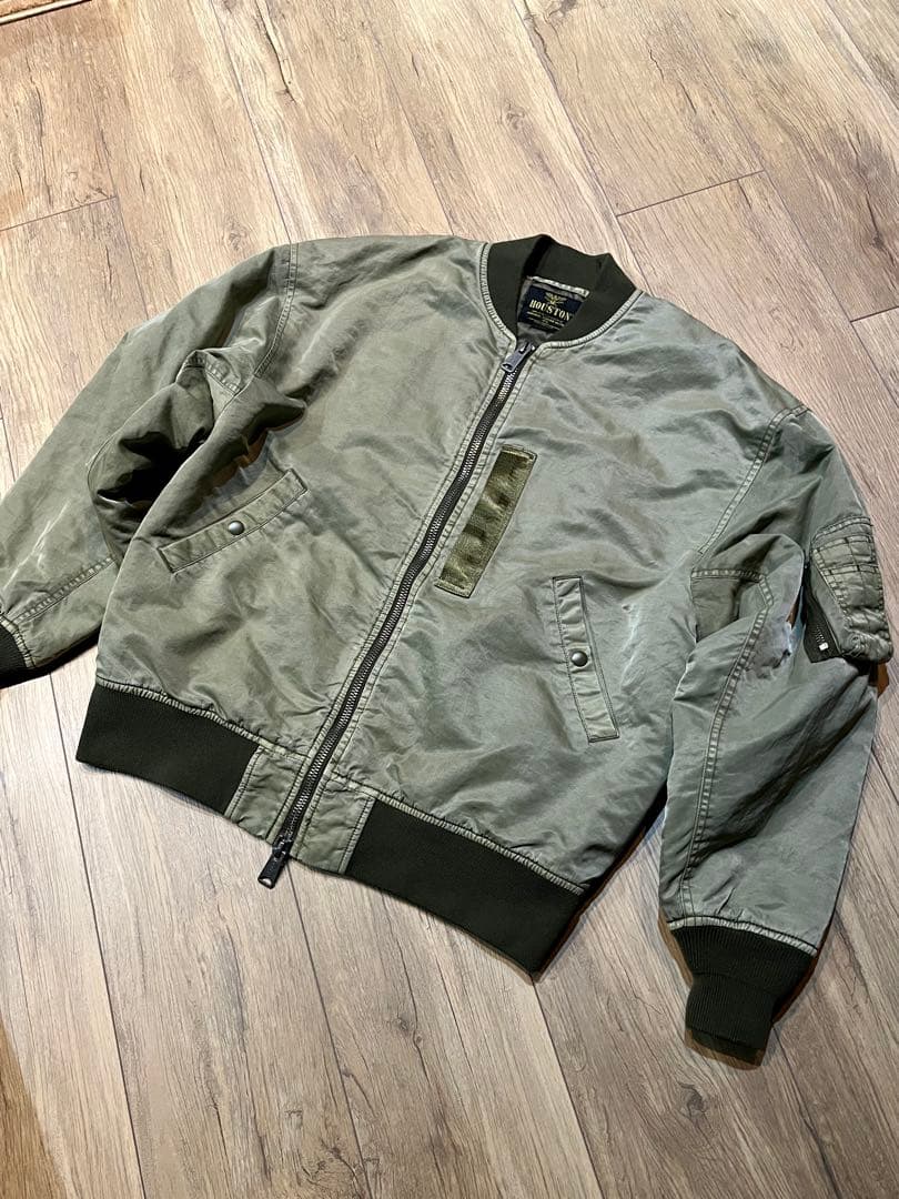 アルパカ様 美品！ヒューストン（HOUSTON）MA-1 フライトジャケット