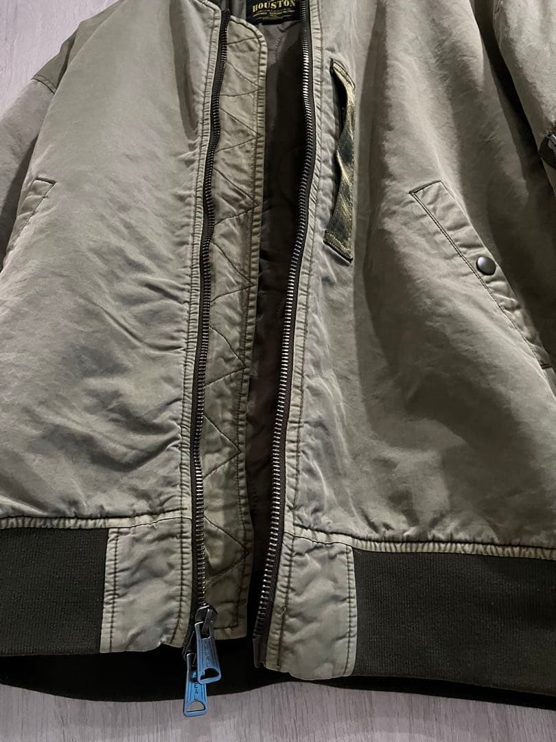アルパカ様 美品！ヒューストン（HOUSTON）MA-1 フライトジャケット