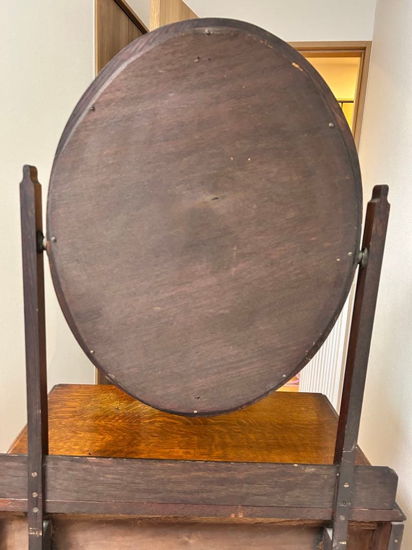 K＊イギリスアンティーク＊ミラー付ドレッサー/チェスト英国オーク材