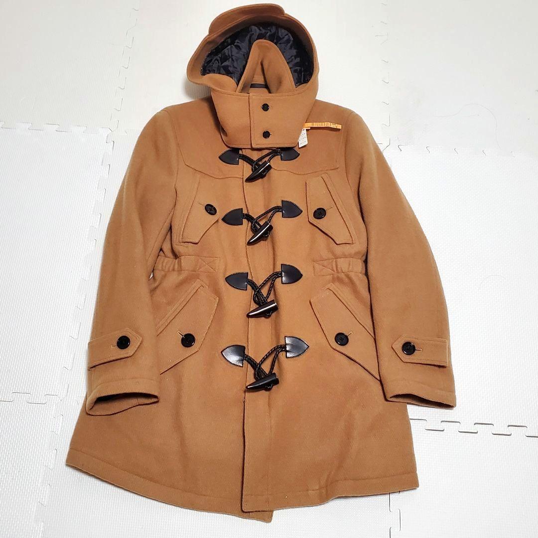 美品✨バーバリーブラックレーベル キャメル ダッフルコート ウール ホースロゴ