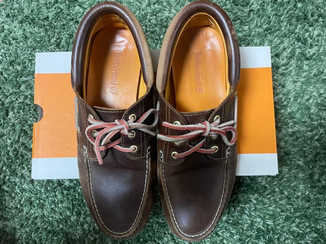 Timberland スリーアイ ブラウン デッキシューズ 箱付き