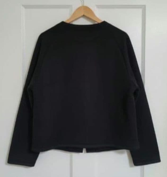 ぱるページ❤裏シャギー&ポケット付き❤ラグランスリーブノーカラージャケット