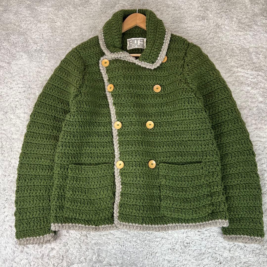 BO'S GLAD RAGS ボーズグラッドラグス　ウールコート S グリーン