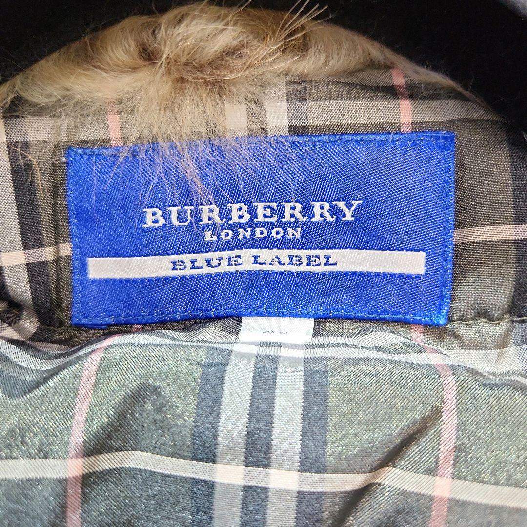 美品✨BURBERRY ダウンベスト ラクーンファー ノバチェック カーキ 38