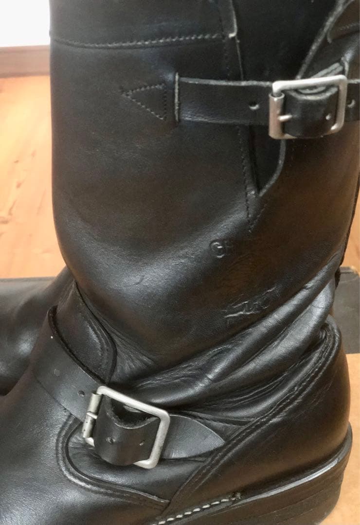 Chippewa ブラックエンジニアブーツ