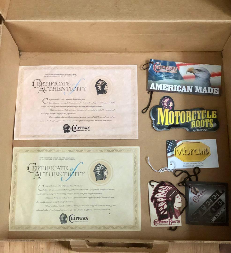 Chippewa ブラックエンジニアブーツ