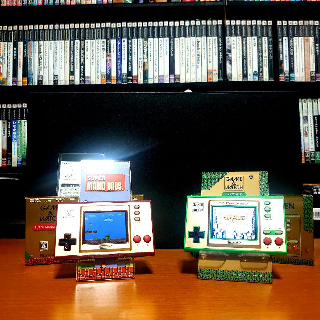 【限定スタンド付き】ゲーム&ウォッチ スーパーマリオブラザーズ ＆ ゼルダの伝説
