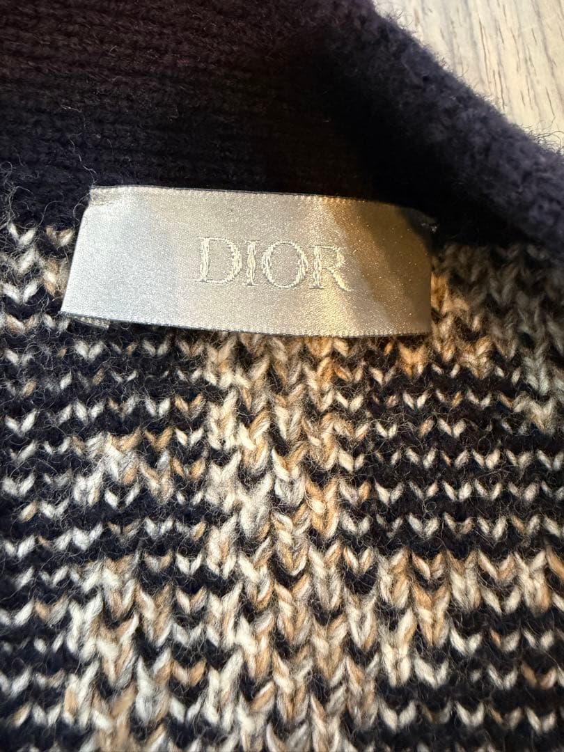 DIOR（ディオール） オブリーク総柄 ウール ニット カーディガン　Mサイズ