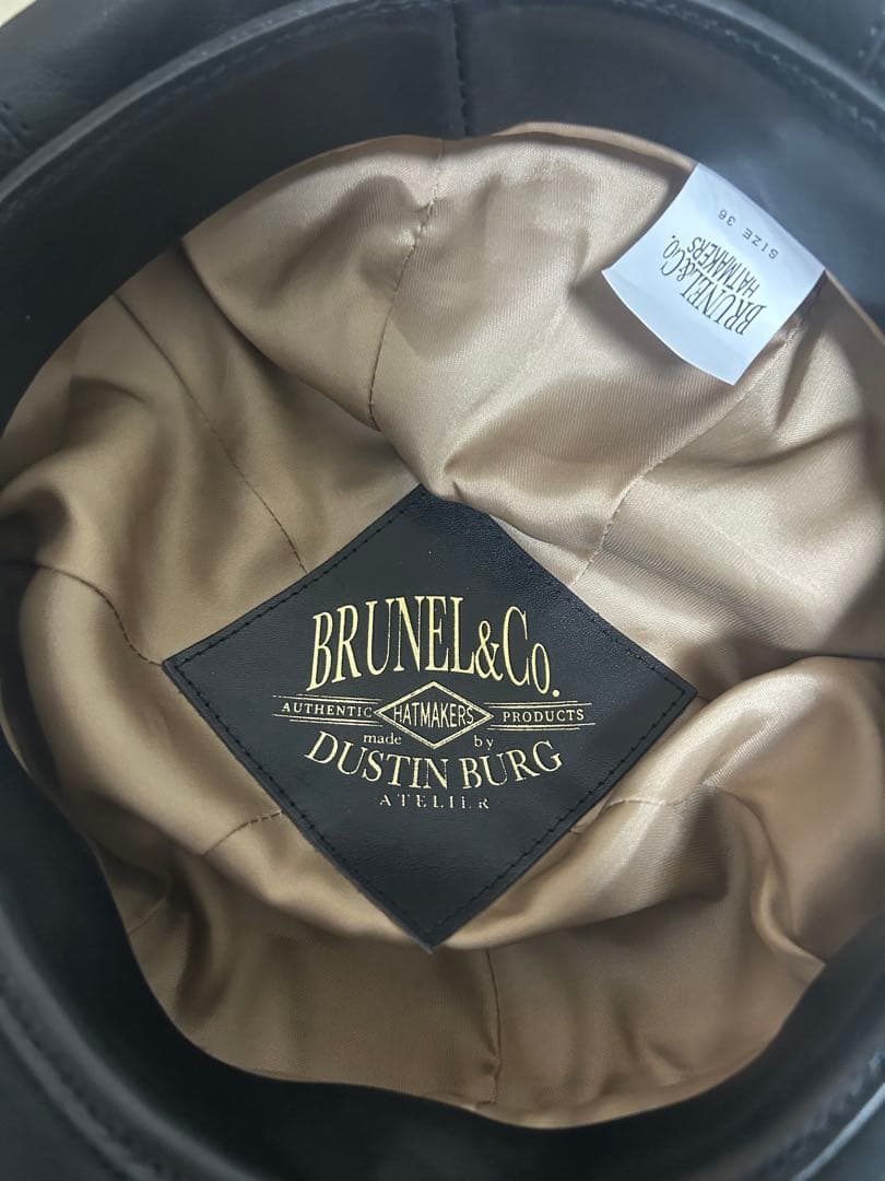 BRUNEL & CO. KLOOTCH レザーキャスケット