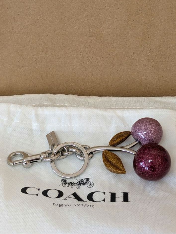 ✨美品✨COACH ♥コーチ♥チェリー♦バッグチャーム♦さくらんぼ♦キーホルダー