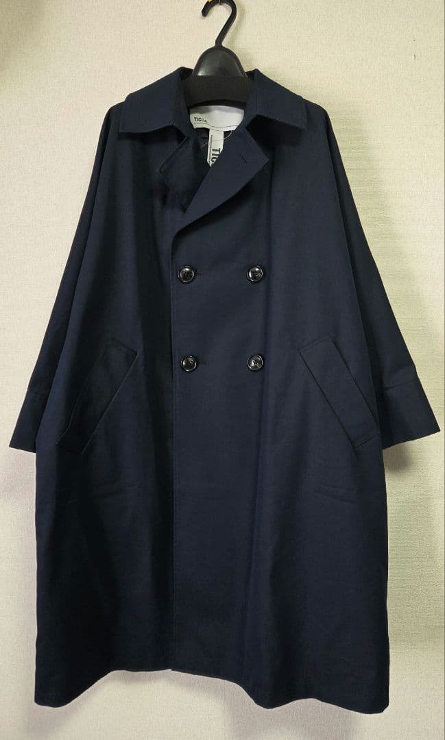 トレンチテントコート ネイビー