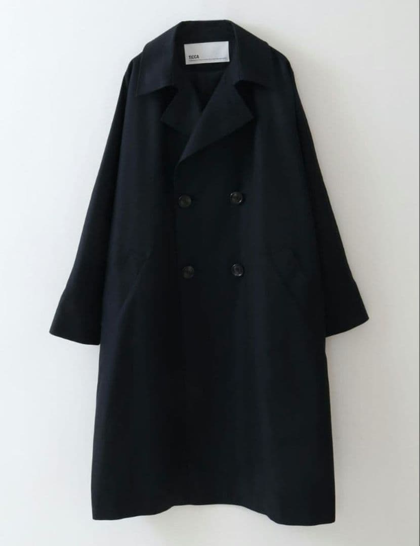 トレンチテントコート ネイビー