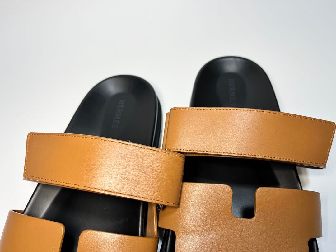 ⭐︎極美品⭐︎ エルメス レザー ベルクロストラップ シプレ サンダル