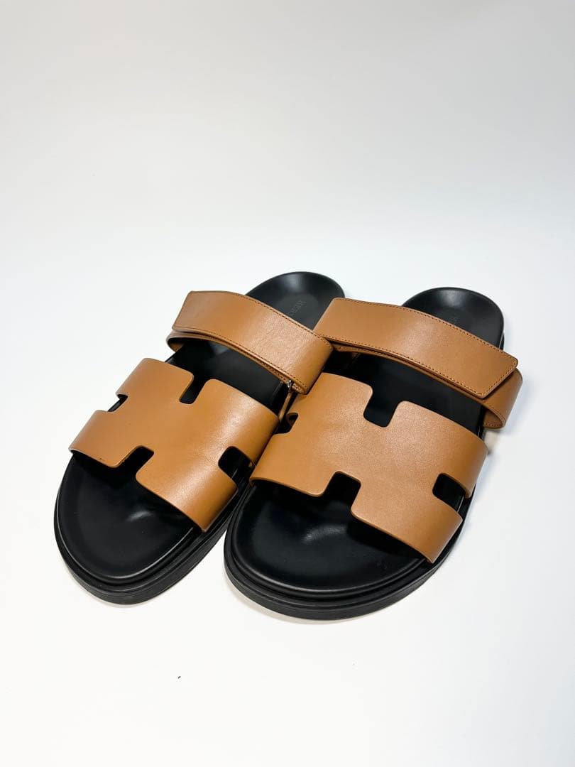 ⭐︎極美品⭐︎ エルメス レザー ベルクロストラップ シプレ サンダル