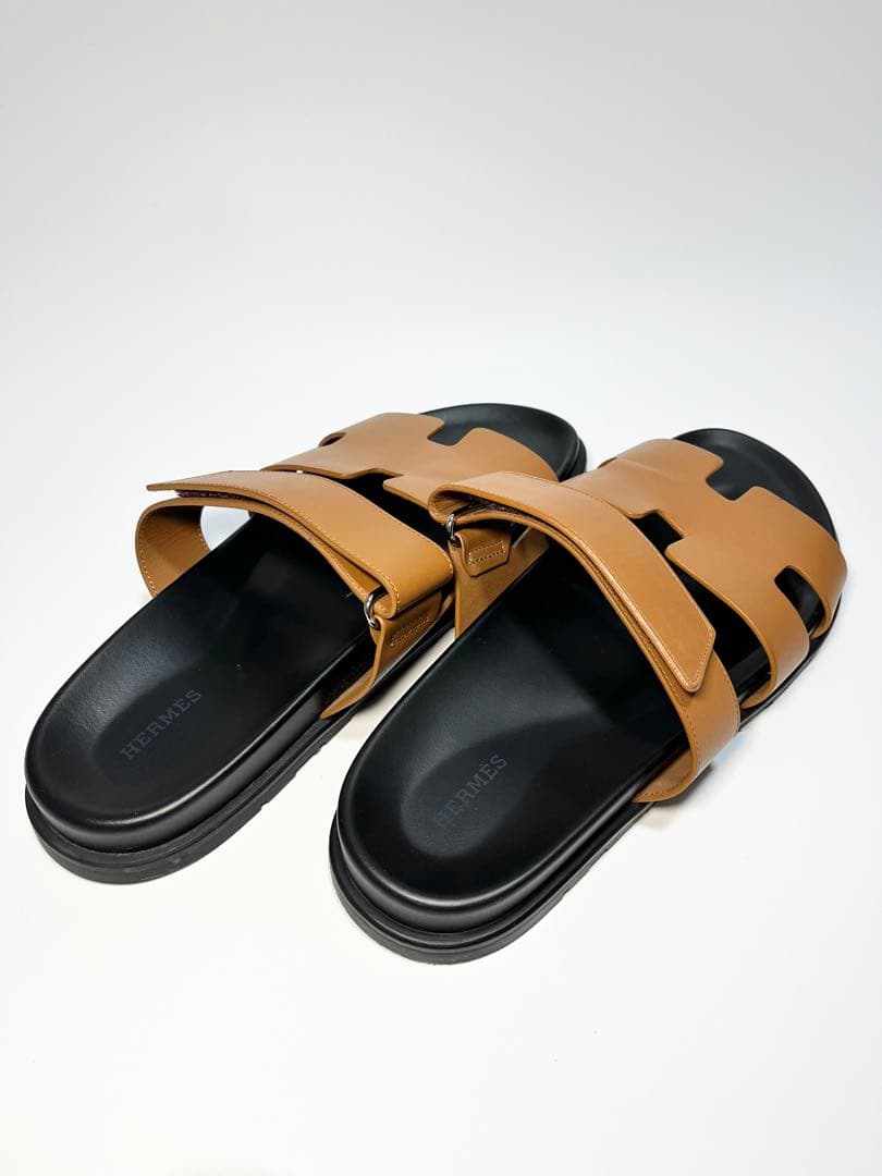 ⭐︎極美品⭐︎ エルメス レザー ベルクロストラップ シプレ サンダル