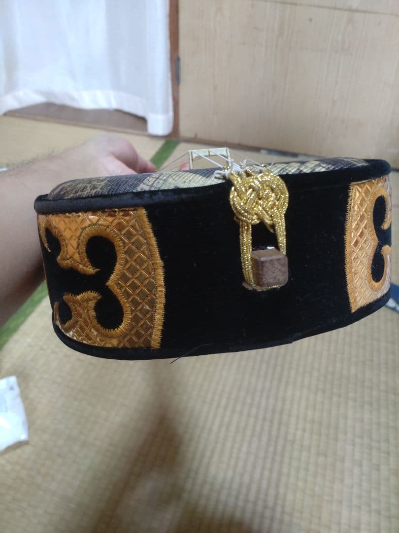 沖縄三味線本体 ヘビ皮製 3弦 蛇模様ハードケース付