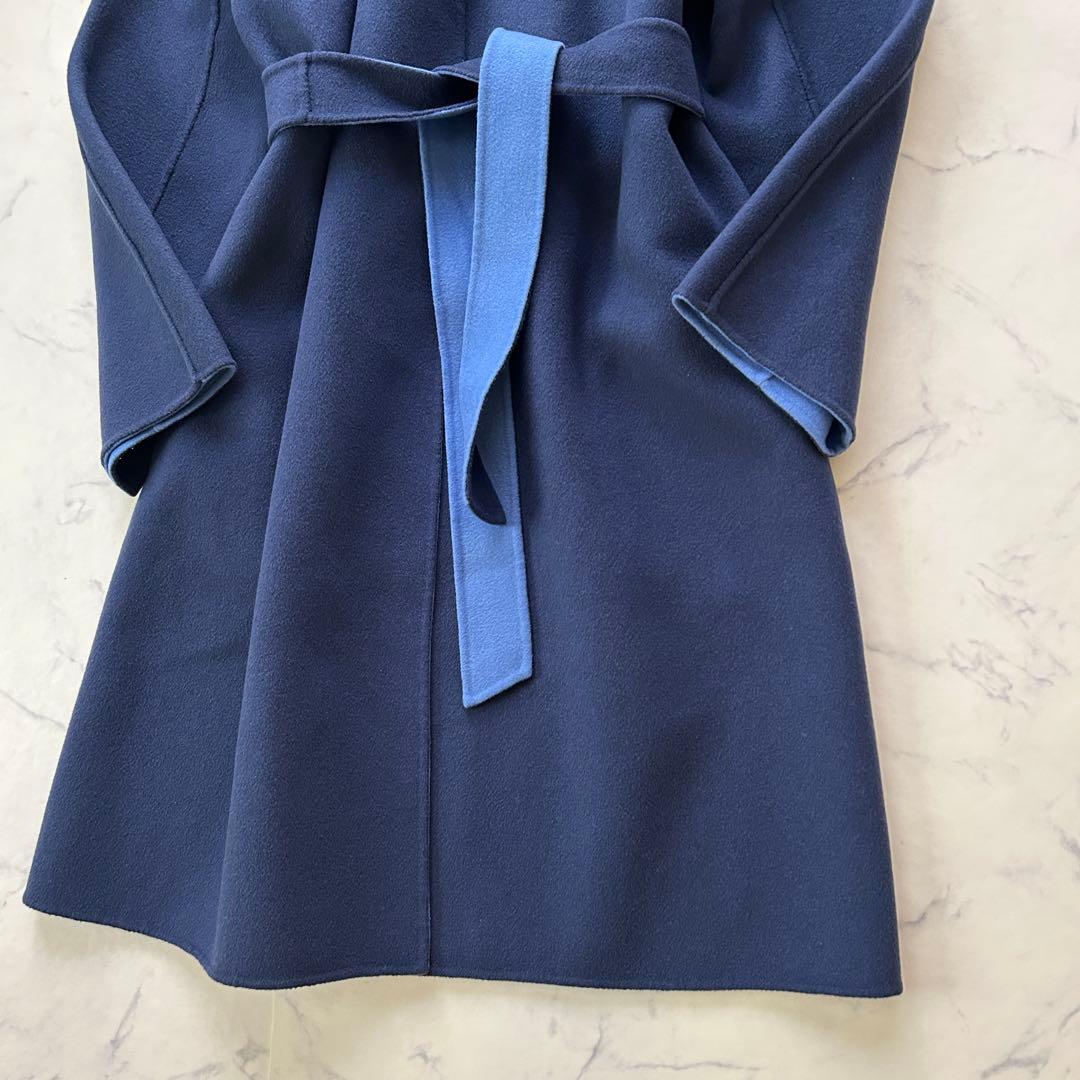 未使用級 マックスマーラ ロングコート クチートアマーノ リバーシブル ベルト