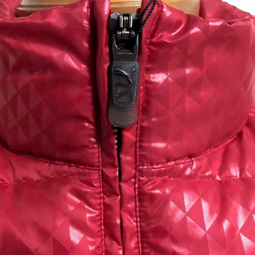dp2 PUMA GOLF ダウンジャケット 赤×黒 メンズMサイズ