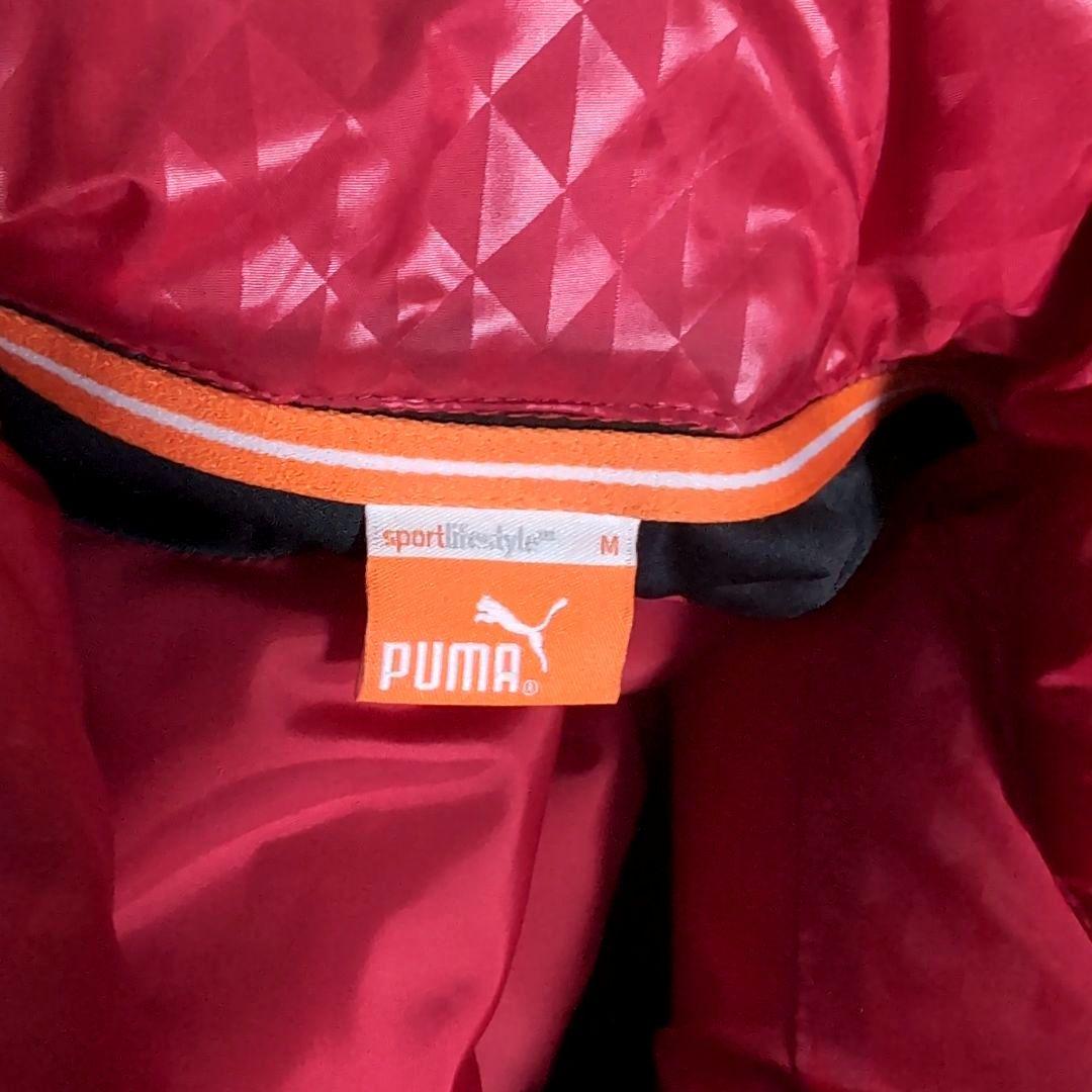 dp2 PUMA GOLF ダウンジャケット 赤×黒 メンズMサイズ
