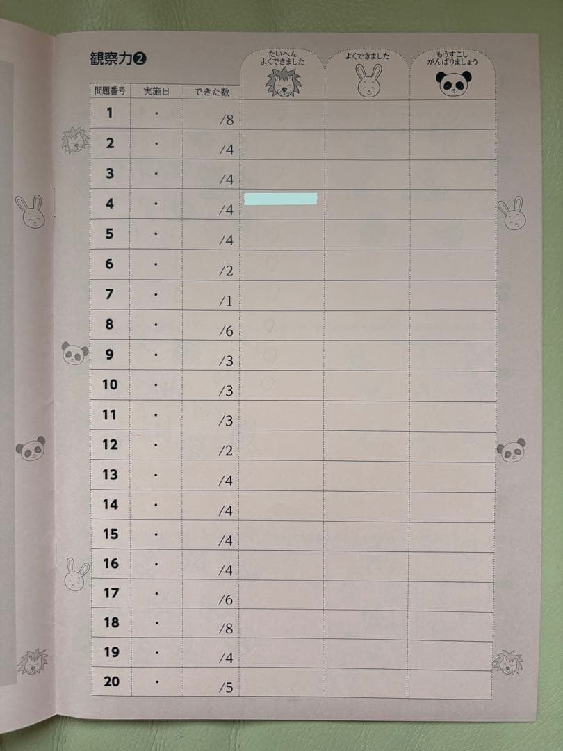 【伸芽会】オリジナル問題集　改訂版全63巻　進行スケジュール付