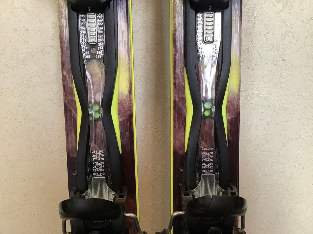 カーピングスキー板 163cm ツインチップ レールビンディング付 Hanson