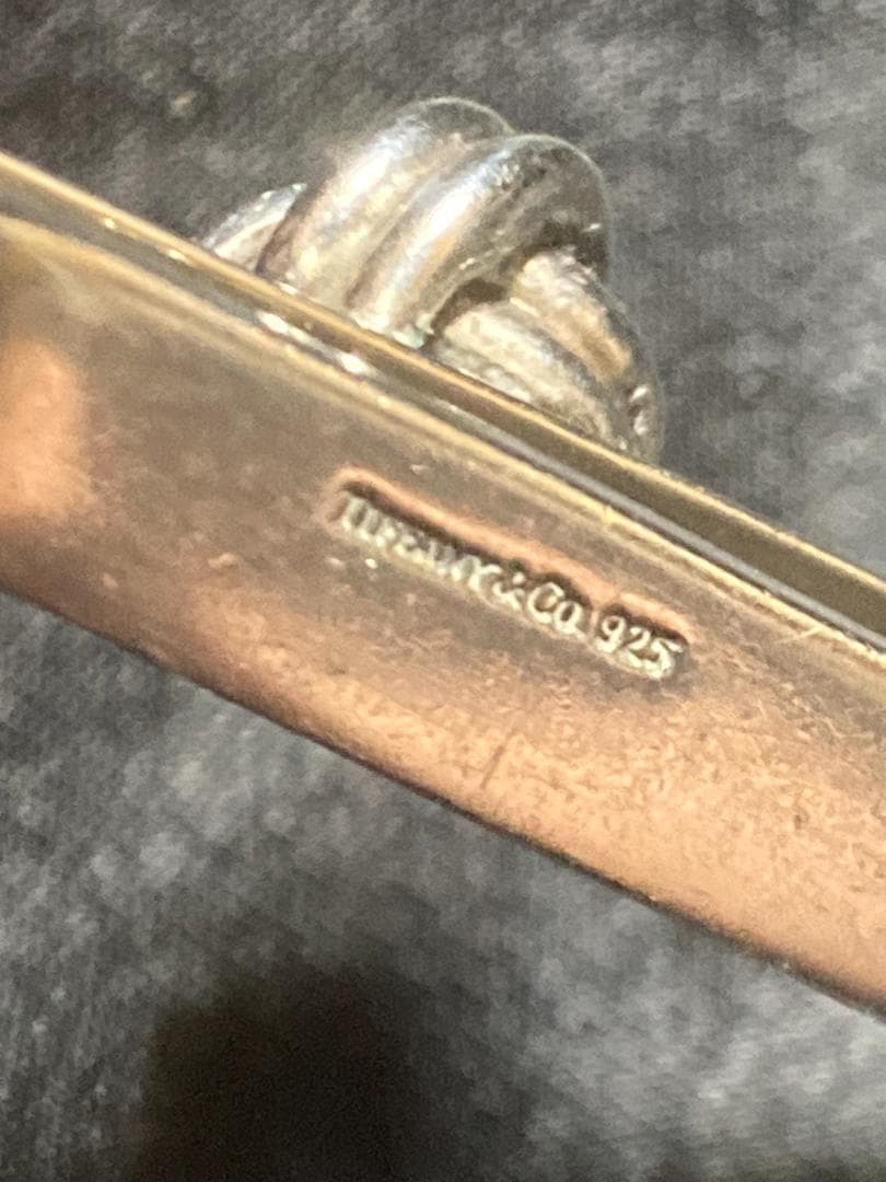 美品 ティファニー ツイスト ノット ネクタイピン タイバー SV925