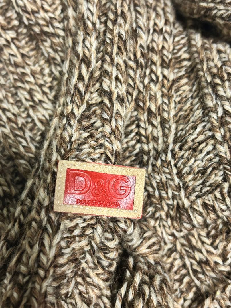 D&G 超ロングマフラー 2.2m イタリア製 男女兼用 ドルチェ＆ガッバーナ