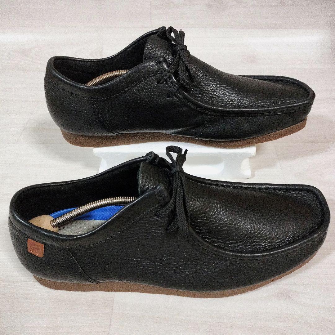 極美品【Clarks】クラークス Shacre Ⅱ Run シボ革 28.5 黒