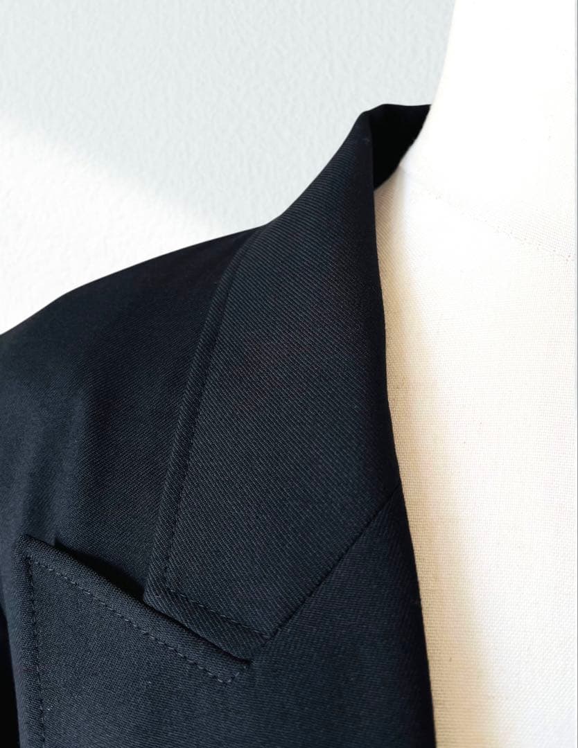 定価21万 PATOU パトウ 金ボタン ウール ジャケット 40 黒