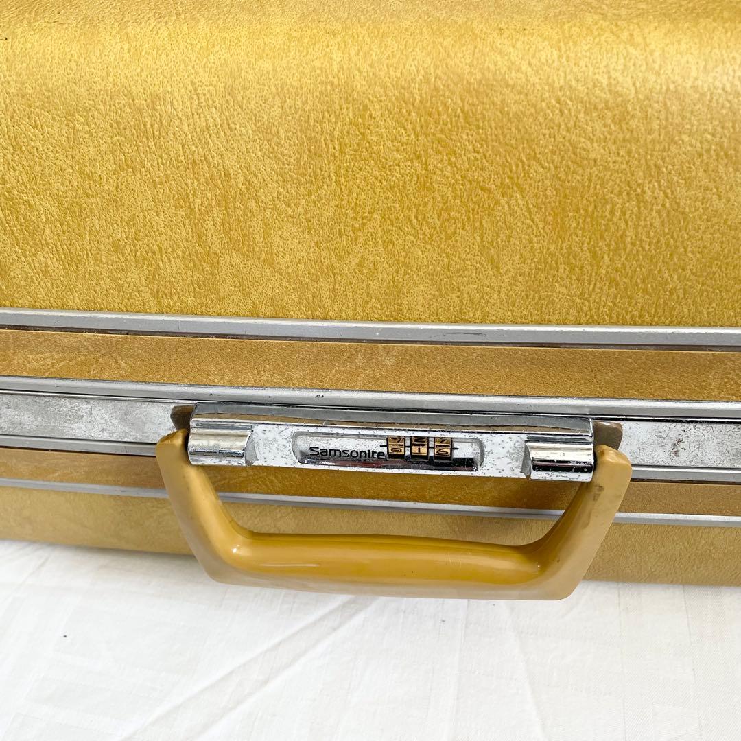 チャイビンテージ　サムソナイト　samsonite トランクケースイエロー