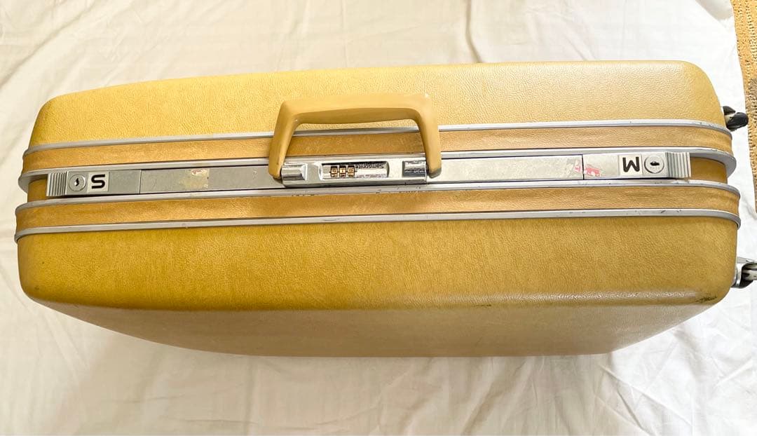 チャイビンテージ　サムソナイト　samsonite トランクケースイエロー