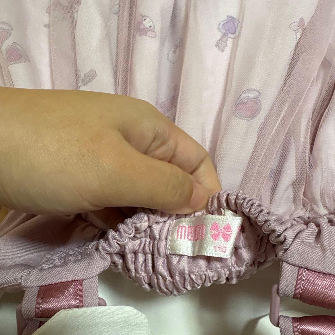 未使用　メゾピアノ おめかしマイメロディ ブラウス＆キャミワンピースSET