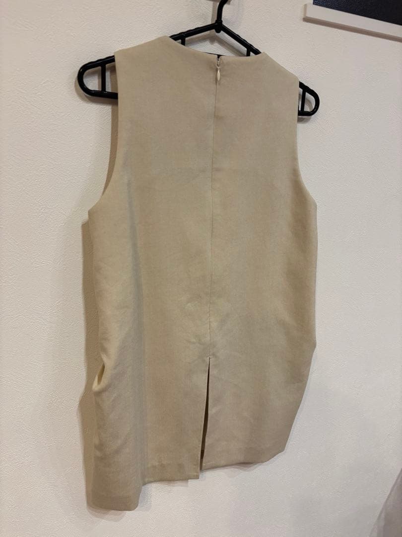 【H】neau linen tops cream