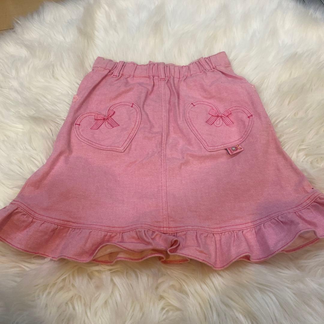 mezzo piano ベリエちゃん刺繍　スカート　140