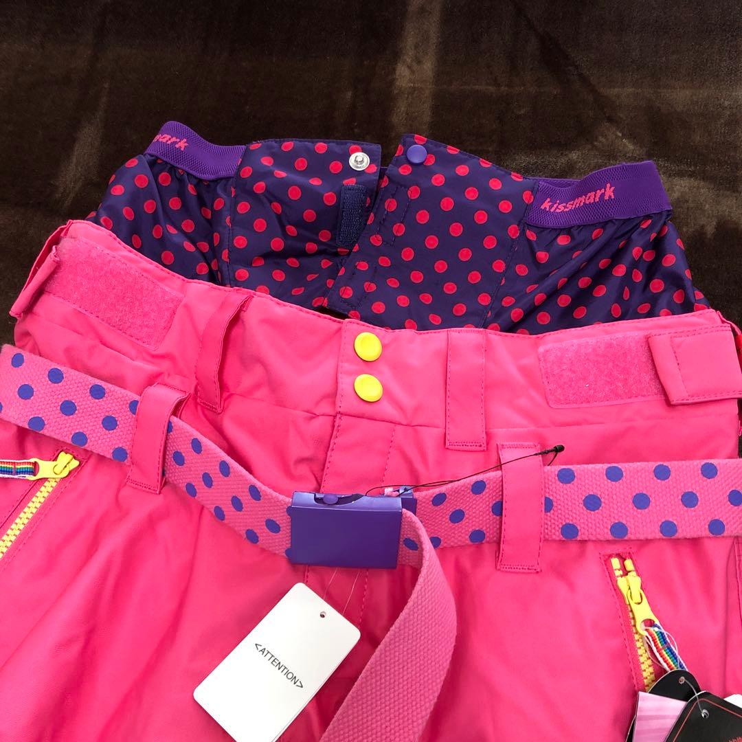 kissmark スノーウェア　レディースML 新品♫ スノーボード　上下セット