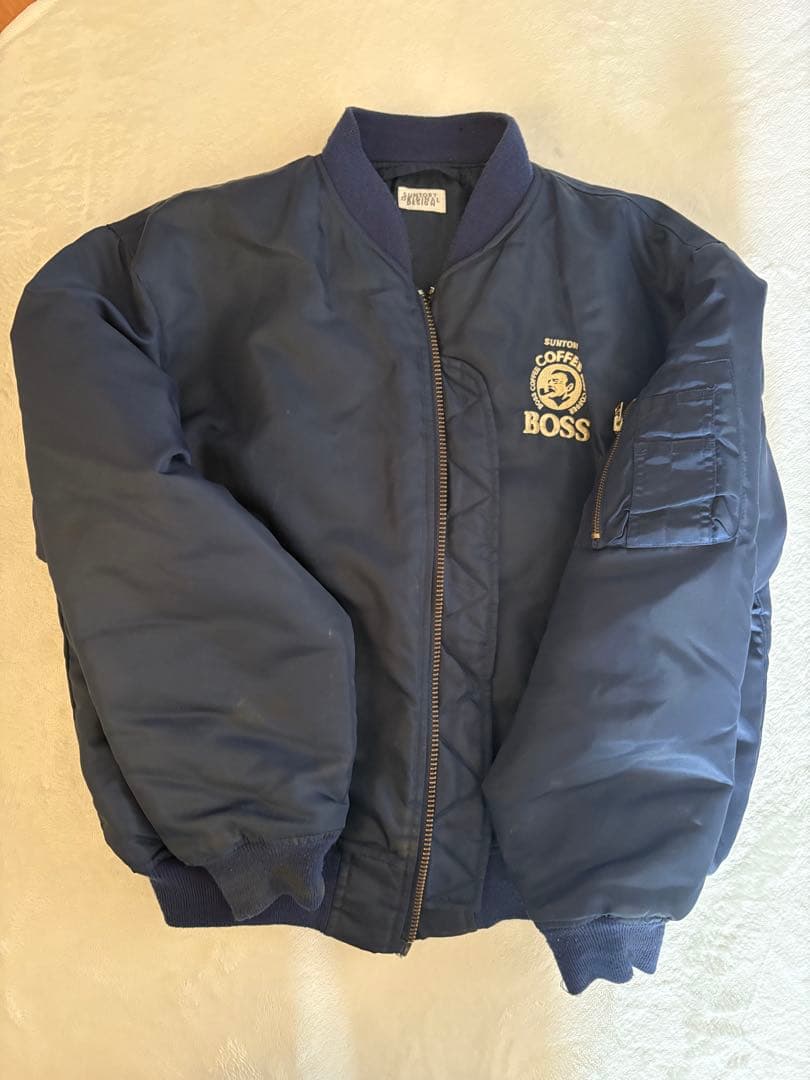 サントリー BOSS ボスジャン MA-1 初代 フライトジャケット 刺繍 古着