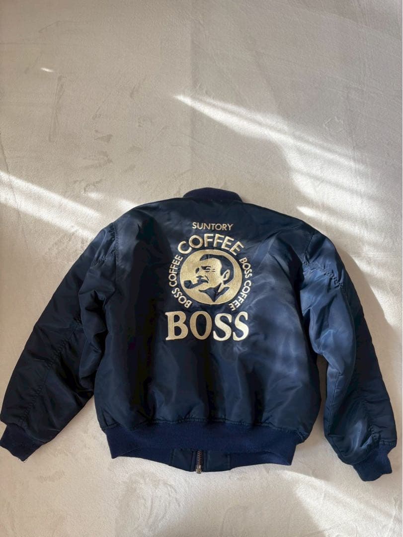 サントリー BOSS ボスジャン MA-1 初代 フライトジャケット 刺繍 古着