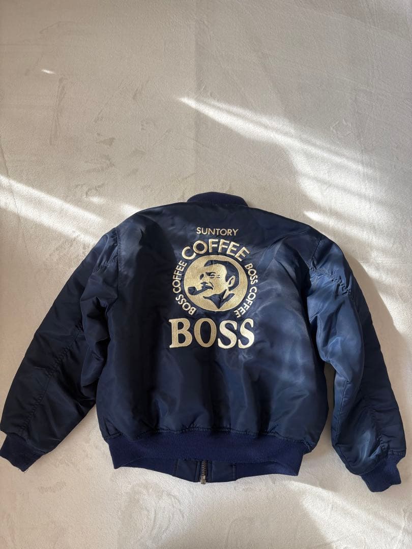 サントリー BOSS ボスジャン MA-1 初代 フライトジャケット 刺繍 古着